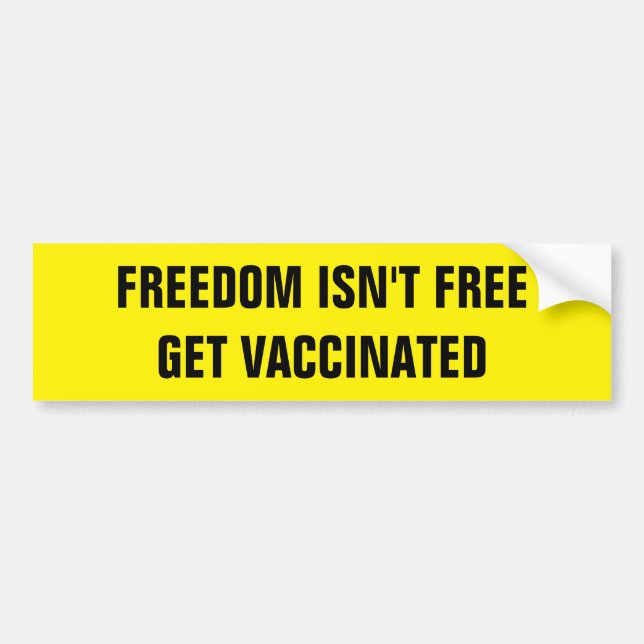 PEGATINA PARA COCHE FREEDOM ISN'T FREE (Frente)