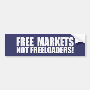 Pegatina Para Coche FREELOADERS T Bumpersticker de los MERCADOS LIBRES