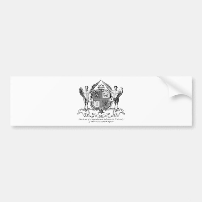 Pegatina Para Coche Freemason (Frente)