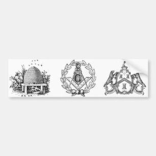 PEGATINA PARA COCHE FREEMASON