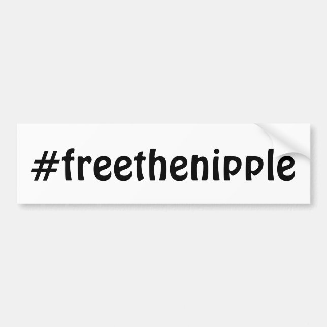 Pegatina Para Coche #freethenipple (Frente)