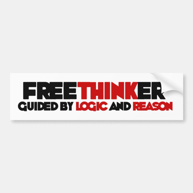 Pegatina Para Coche Freethinker (Frente)