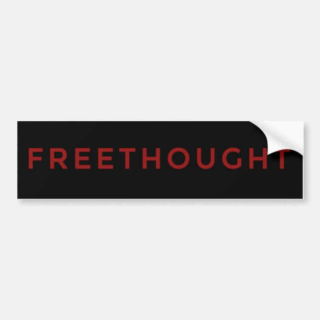 Pegatina Para Coche Freethought escéptico Bumperstickers (Frente)