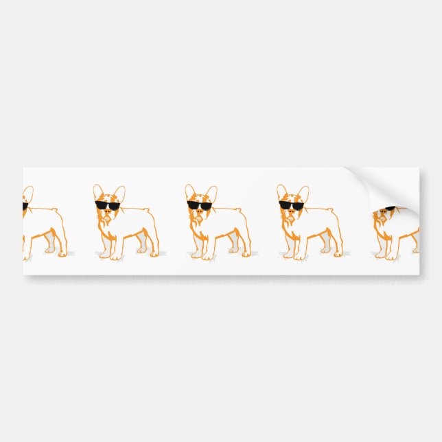 Pegatina Para Coche Frenchie Howlelu (Frente)