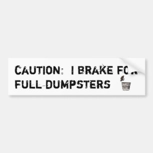 Pegatina Para Coche Freno para el bumpersticker completo de los