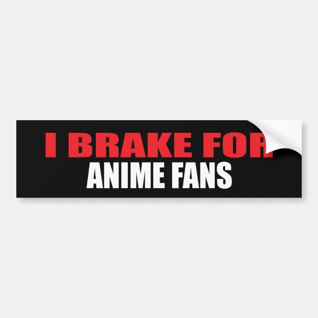 Pegatina Para Coche Freno para las fans del animado (Frente)