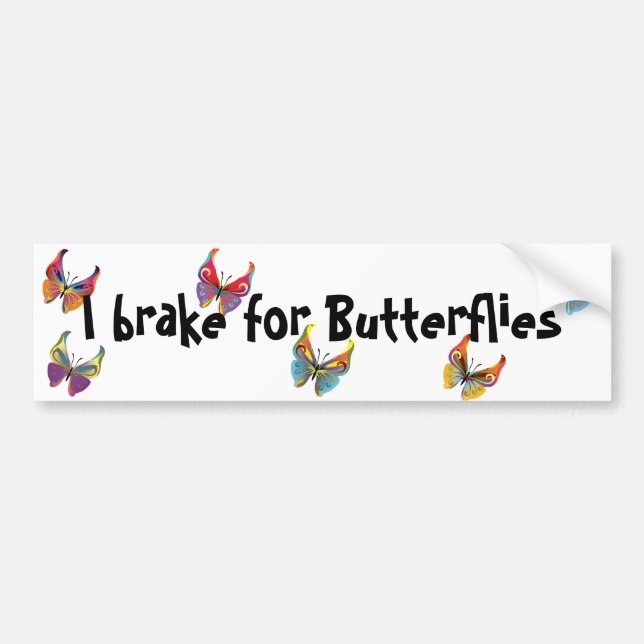 Pegatina Para Coche Freno para las mariposas (Frente)