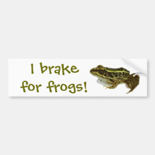 Pegatina Para Coche ¡Freno para las ranas!