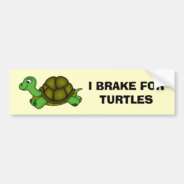 Pegatina Para Coche Freno para las tortugas (Frente)