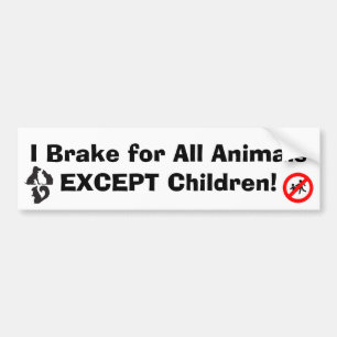 Pegatina Para Coche Freno para los animales