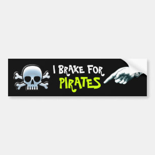 Pegatina Para Coche Freno para los piratas