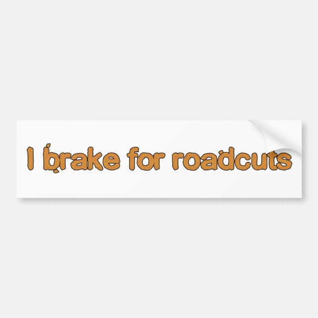 Pegatina Para Coche Freno para los roadcuts (Frente)