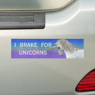 Pegatina Para Coche Freno para los unicornios