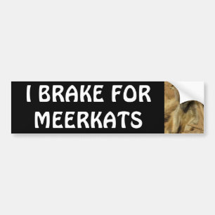 PEGATINA PARA COCHE FRENO PARA MEERKATS