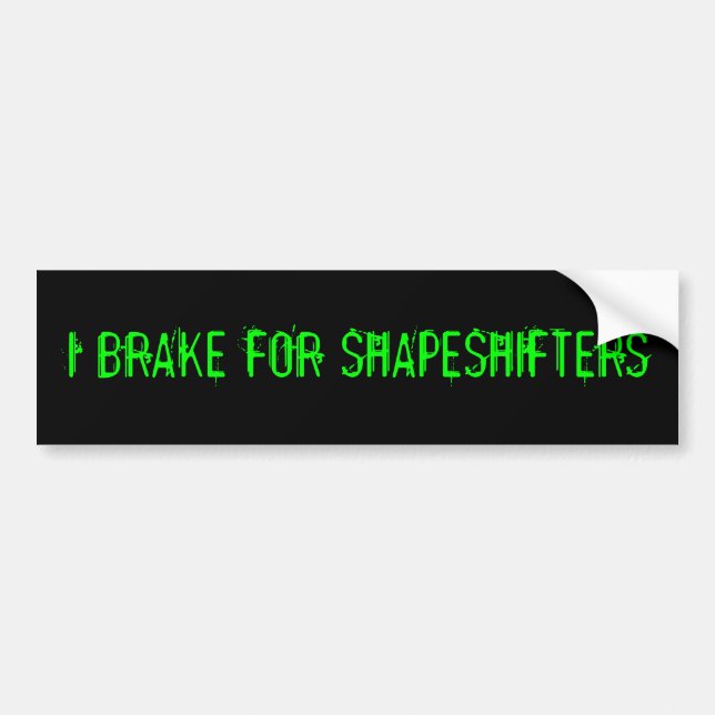 PEGATINA PARA COCHE FRENO PARA SHAPESHIFTERS (Frente)