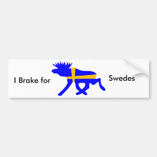 Pegatina Para Coche Freno para sueco, bumpersticker