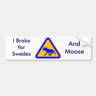 Pegatina Para Coche Freno para sueco, bumpersticker