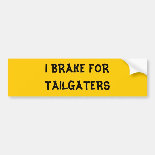 PEGATINA PARA COCHE FRENO PARA TAILGATERS (Frente)