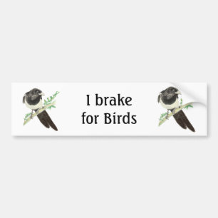 Pegatina Para Coche Freno por aves, urdimbre acuarela por aves