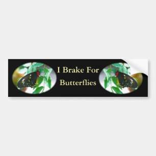 Pegatina Para Coche Freno por la naturaleza de las mariposas