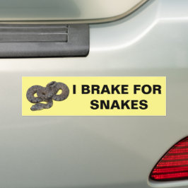Pegatina Para Coche Freno Por Snakes Bumper Sticker