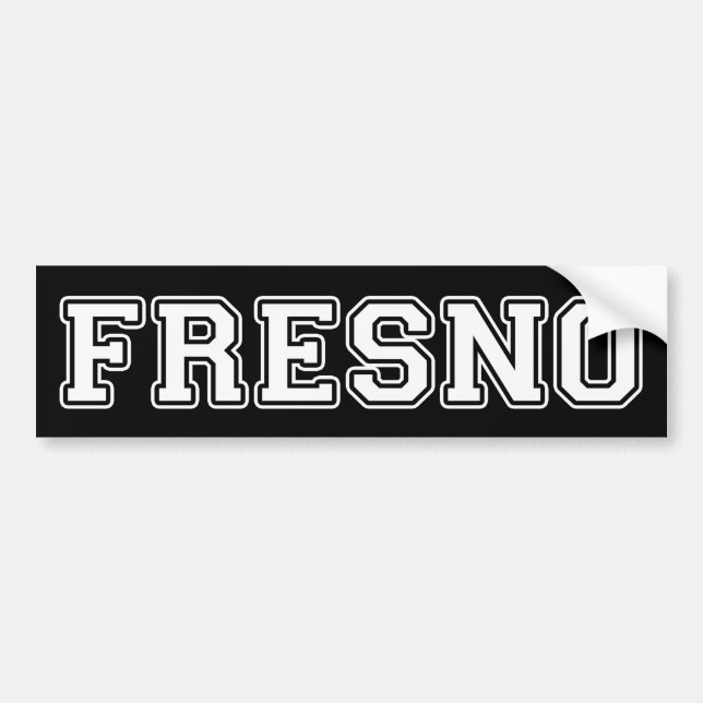 Pegatina Para Coche Fresno California (Frente)