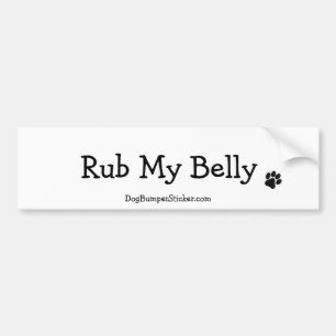 Pegatina Para Coche Frote mi Belly