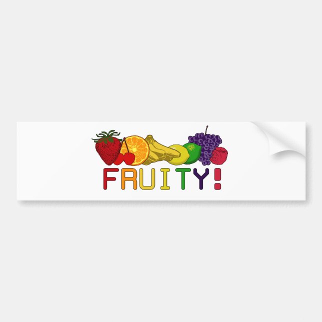 Pegatina Para Coche ¡Fruta de la Fruto! (Frente)