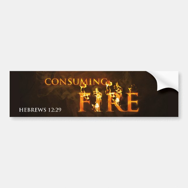 Pegatina Para Coche Fuego consumidor (Frente)