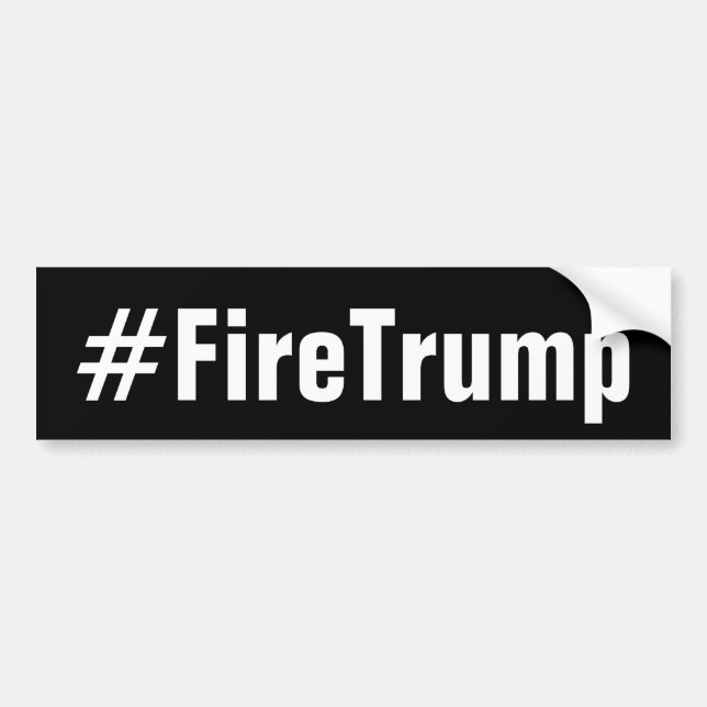 Pegatina Para Coche Fuego Donald Trump de FireTrump (Frente)