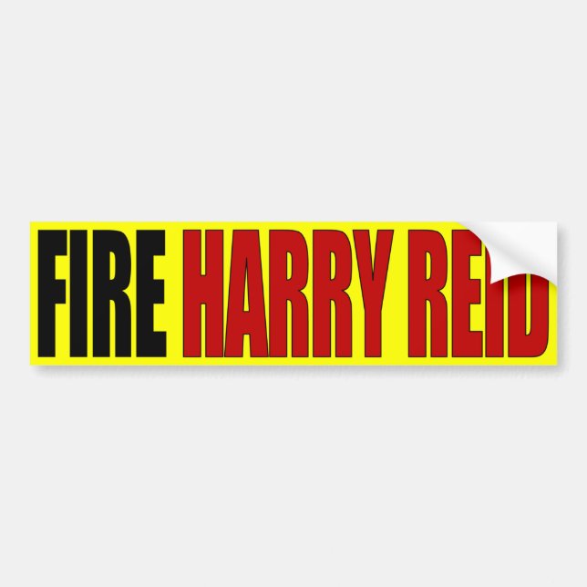 Pegatina Para Coche Fuego Harry Reid - Harry Reid anti (Frente)