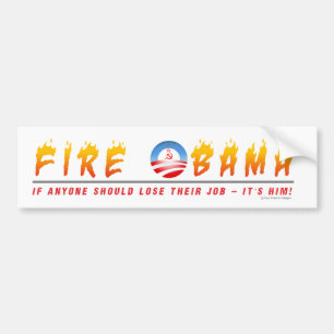Pegatina Para Coche Fuego Obama
