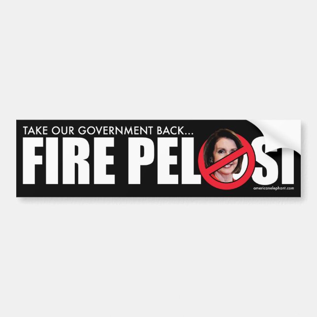 Pegatina Para Coche Fuego Pelosi (Frente)