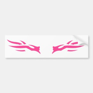 Pegatina Para Coche Fuego Rosa