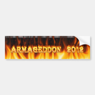 Pegatina Para Coche Fuego y llamas del Armageddon 2012