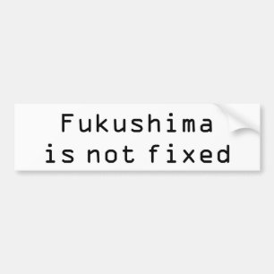 Pegatina Para Coche Fukushima no es fija