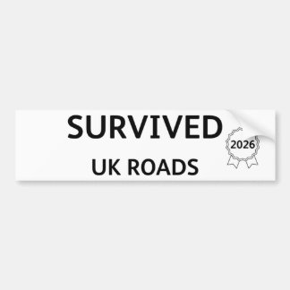 Pegatina Para Coche Fun Pothole Bumper Sticker SURVIVED UK ROADS 2026