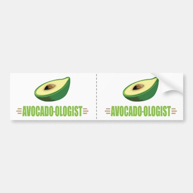 Pegatina Para Coche Funny Aguacate (Frente)