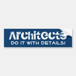 Pegatina Para Coche Funny Architects Blueprint Bumper Sticker
