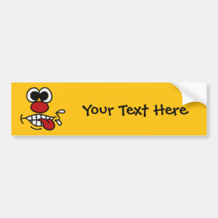 Pegatina Para Coche Funny Face personalizado bumpersticker