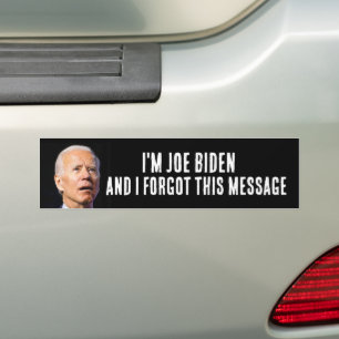 PEGATINA PARA COCHE FUNNY JOE BIDEN