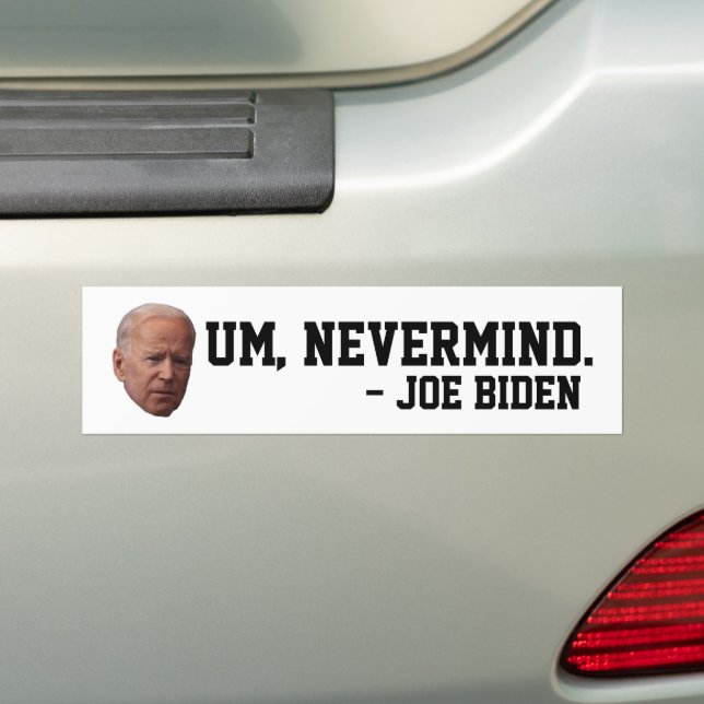 PEGATINA PARA COCHE FUNNY JOE BIDEN SENILE BUMPER STICKERS (en coche)