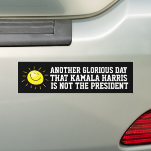 PEGATINA PARA COCHE FUNNY KAMALA HARRIS CONSERVADOR MAGA