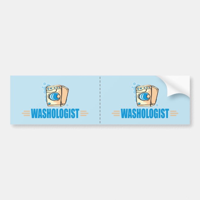 Pegatina Para Coche Funny Laundry (Frente)