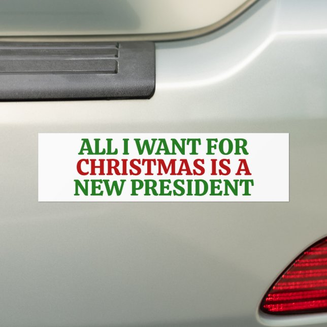 Pegatina Para Coche Funny Political Christmas Anti Trump (en coche)