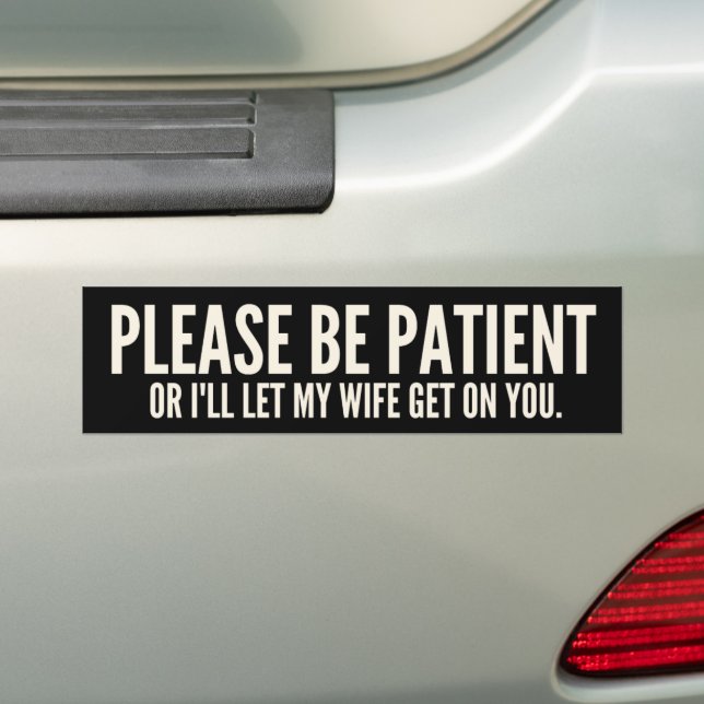 Pegatina Para Coche Funny Warning Decal (en coche)