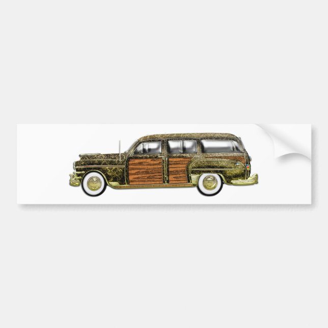 Pegatina Para Coche Furgoneta clásica de Woody (Frente)