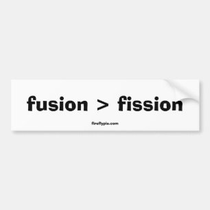 Pegatina Para Coche fusión > fisión