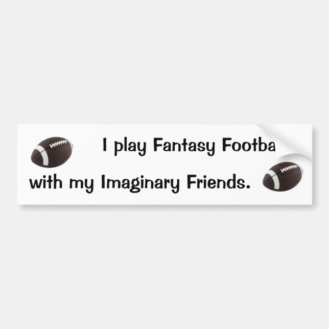 Pegatina Para Coche Fútbol de la fantasía (Frente)
