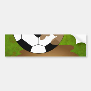 Pegatina Para Coche Fútbol fangoso